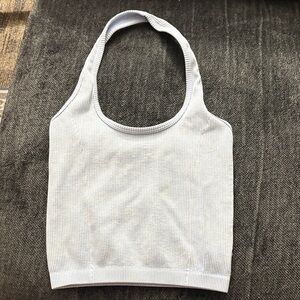 American Eagle || Light blue Ribbed Knit Tank Top